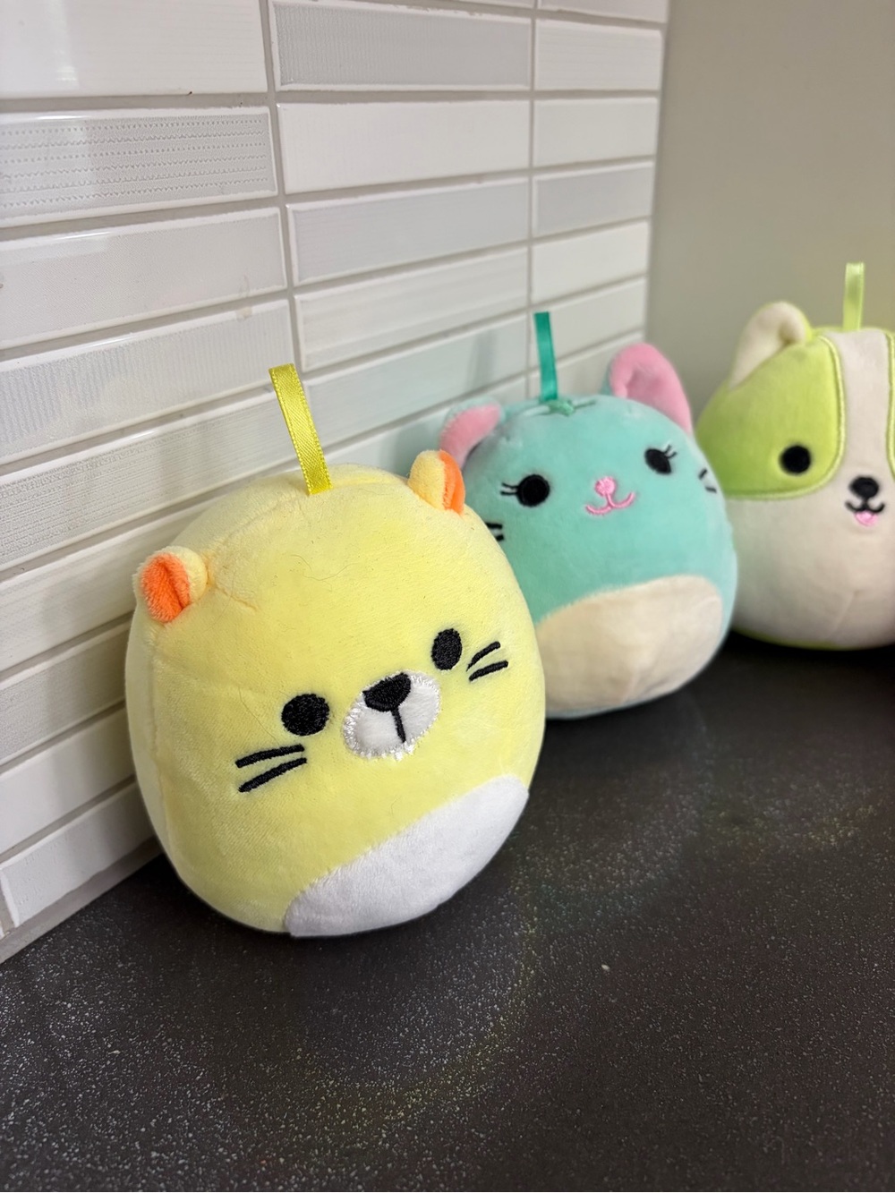 4 assorted Original Squishmallow stuffies